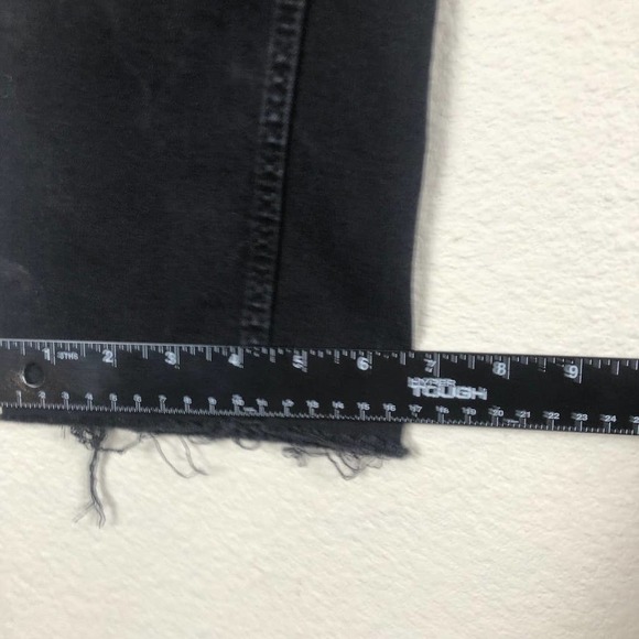 Zara Black Straight Leg Jeans with Floral Embroidery - Picture 12 of 15